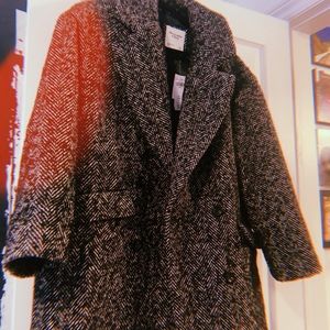 Never Worn Textured Coat, Abercrombie & Fitch, New with tags